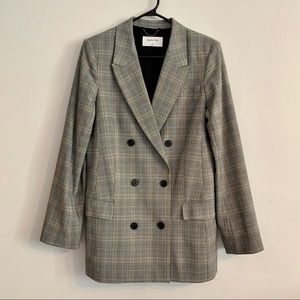 ARITZIA Babaton Samuel Check Blazer, Lg Glencheck